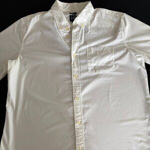 Men's Short Sleeve Button Down Standard Fit Stretch (L)